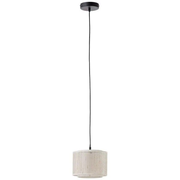 Wisząca lampa papierowa Odar 99481/09 nad stół czarna beżowa