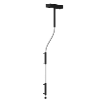 Designerska lampa sufitowa Alha 9068 Dohar LED 18W 4000K na przedpokój biały czarny