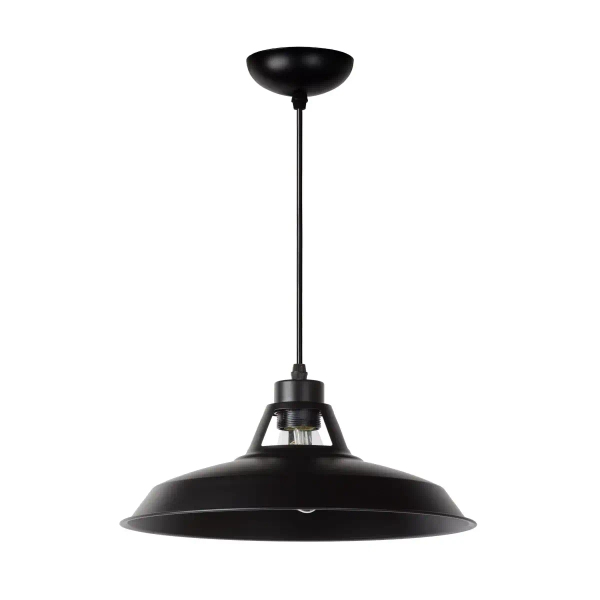 Industrialna lampa wisząca BRASSY-BIS 43401/31/30 Lucide kopuła czarny