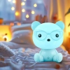 Dziecięca lampka stołowa Miś okularnik 327192 LED 2,5W USB niebieska