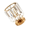 Kryształowy plafon złoty CARO ST-8876W gold 1xE27 na korytarz