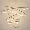 Wisząca lampa z pilotem Ring Slim MSE1501100164 Moosee LED 130W 3000K ringi złote
