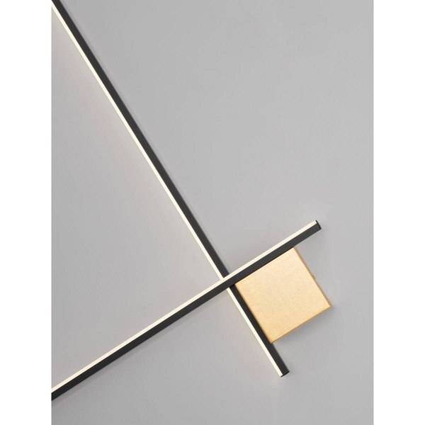 Lampa naścienna CHOTA LE44308 LED 20W 3000K do sypialni czarna złota