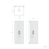 Elewacyjna lampa Gardena Moderno ABR-KZM-E27 Abruzzo szkło IP44 czarny
