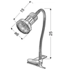Biurkowa lampka regulowana Arkon 41-60020 z klipsem do czytania satyna chrom