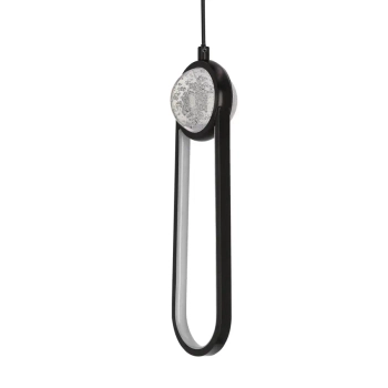 Owalna lampa wisząca Lacrima 31-35585 LED 15W 3000K nad stół czarna
