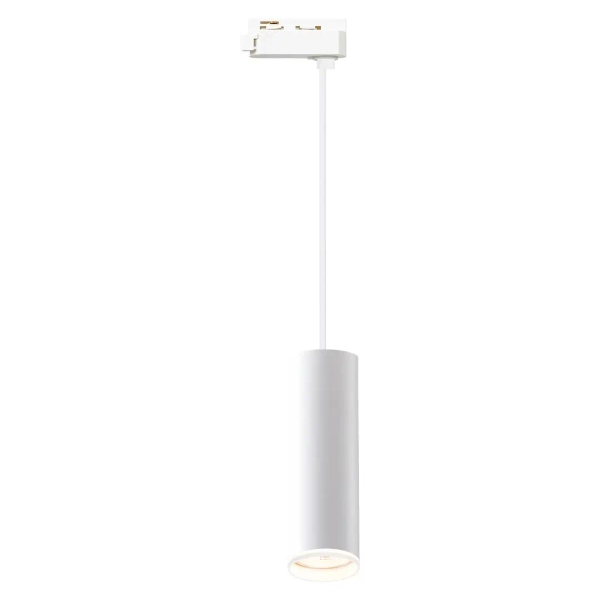 Szynowa lampa wisząca 1-fazowa Pipe Ring Track ML2078 tubka biały