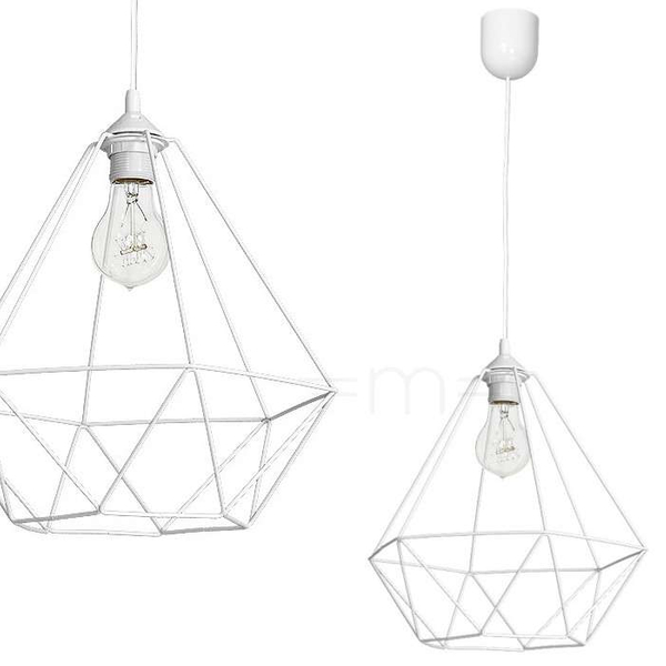 Druciana LAMPA wisząca BASKET 7214 Milagro metalowa OPRAWA zwis klatka loft czarna