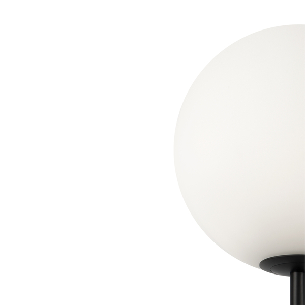 Podłogowa lampa Ring MOD013FL-01B Maytoni kulisty klosz biała czarna