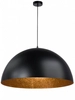 Industrialna lampa wisząca Sfera nad łóżko czarna miedziana