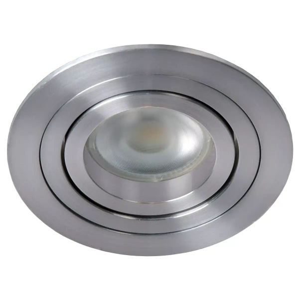 Oczko lampa sufitowa TUBE 22954/01/12 Lucide okrągła srebrna