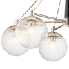 Zwisowa lampa nad stół QN-MARILYN6 kulista retro nikiel