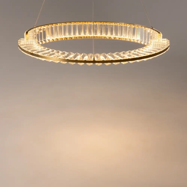 Pierścieniowa wisząca lampa Krone P097PL-L36BS3K1 LED 36W 3000K mosiądz