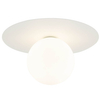 Nasufitowa lampa do kuchni Pixi 10227 bańka bubble ball biała