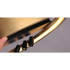 Lampa sufitowa ściemnialna SERAFINO AZ5833 LED 43W 3000K złota czarna
