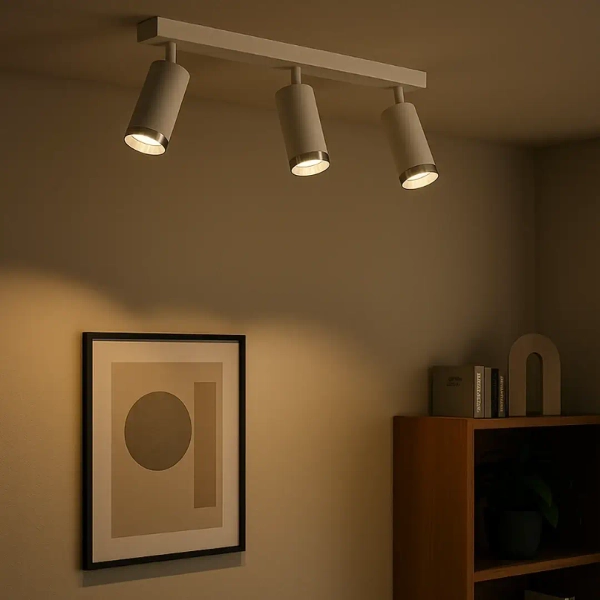 Cylindryczna sufitowa lampa Mica Spot ML2099 tubki do salonu biały