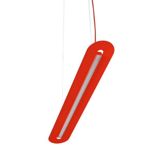 Lampa wisząca nad wyspę Senkei SNB61212P4 LED 24W 4000K czerwona