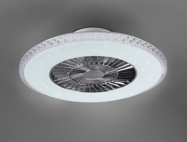 Sufitowy lampowentylator HARSTAD R62412106 RL Light LED 40W 3000-6500K na pilot srebrny