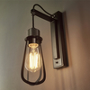 Loftowa lampa ścienna L&-180950 Light& do sypialni czarna chrom