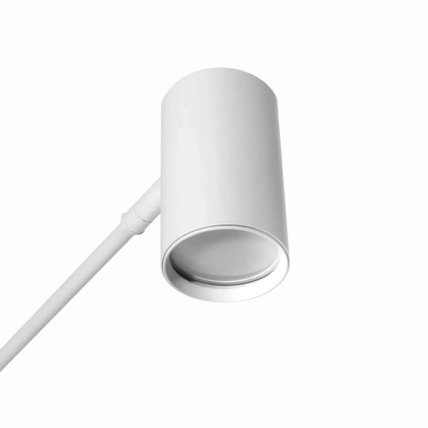 Minimalistyczna lampa sufitowa Siena 1225 regulowany metalowy biały