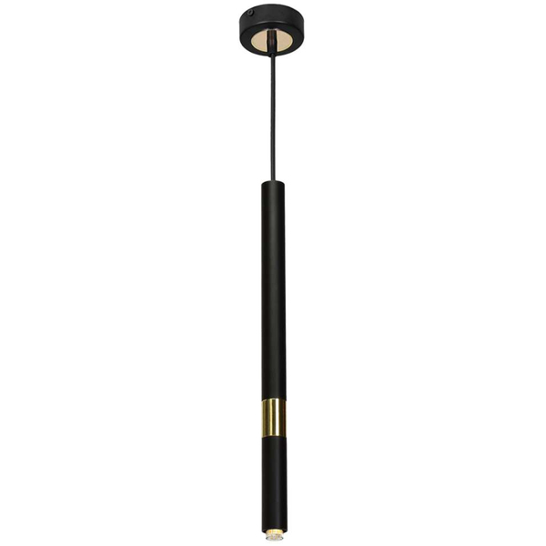 Industrialna LAMPA wisząca MONZA MLP6333 Milagro okrągła OPRAWA metalowy ZWIS tuba loft czarna