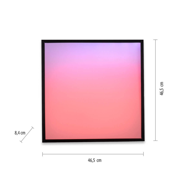 Plafon sufitowy Mario 14110-18 LED 25W 2700-5000K+RGB na pilot czarny