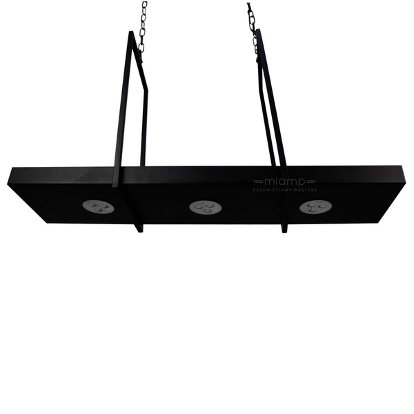Rustykalna LAMPA zwisowa TRAY 105780 Markslojd metalowa OPRAWA wisząca zwis LED 9W 3000K na łańcuchu belka czarna