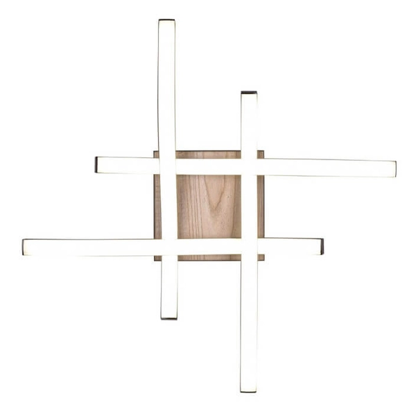 Sufitowa lampa falowana NORVE DL135-62474 LED 5W 3000K drewniany czarny