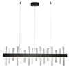 Lampa podwieszana kryształ Arctic SMP0099 black Step LED 104W 3000K belka czarna
