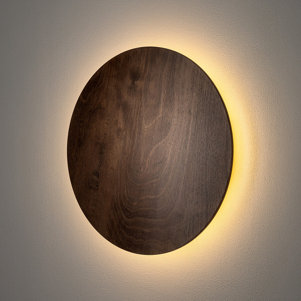 Lampa ścienna Ring 11291 Nowodvorski LED 13W 3000K do salonu drewniana