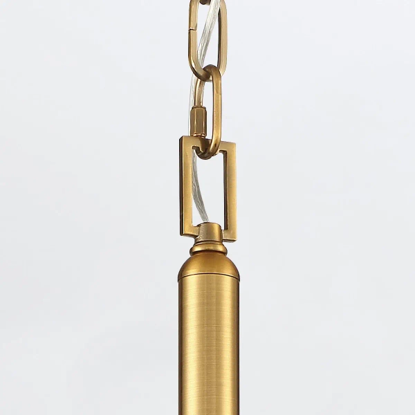 Okrągła lampa wisząca Nottingham QN-NOTTINGHAM-1P-AB złoty przezroczysty