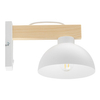 Lampa ścienna z włącznikiem rustykalna Oslo 4962 TK Lighting drewniana biała
