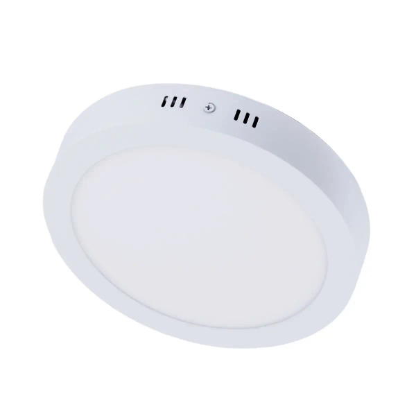 Plafon sufitowy SOLID PMO24NW LED 24W metalowy do salonu okrągły biały