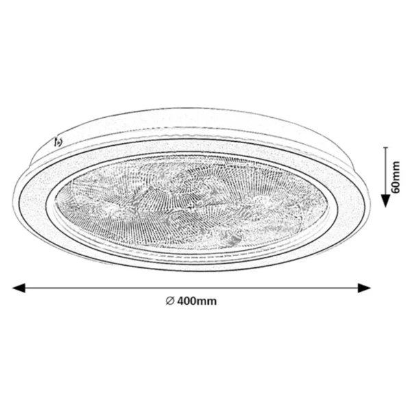 Ringowy plafon sufitowy Zofrael 71281 LED 24W 3000-6500K złoty