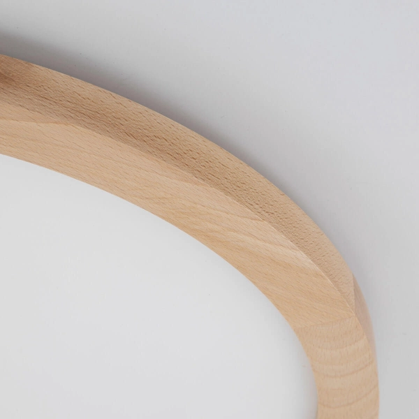 Nasufitowa lampa do łazienki Aqua 18008 LED 45W 3000-6500K round drewniana biała