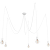 LAMPA wisząca SPIDER 9744 Nowodvorski metalowa OPRAWA pająk zwis kable biała