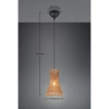 Wisząca lampa boho BIJOU R31831026 do jadalni brązowy czarny