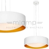 LAMPA wisząca VERO 10449301 Kaspa metalowa OPRAWA okrągły zwis biały