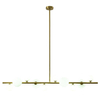 Wisząca lampa molekuły Milky drop SMP0097-10 Step na listwie kule złota