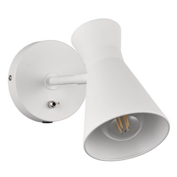 Ścienna lampa z regulacją Enzo R20781731 włącznik biały