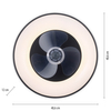 Sufitowa lampa wentylator Venika 14644-18 Just Light 36W 2700-5000K czarna