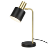 Lampka nocna do sypialni ADAM R51041080 metalowa czarna złota