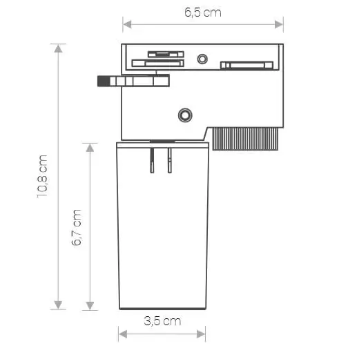 Adapter puszka na szynoprzewód 40W CAMELEON CANOPY 8360 Nowodvorski czarna