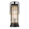 Elewacyjna lampa Rivamar QN-RIVAMAR-M-BLK-GD IP44 lampion złoty czarny