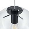 Wisząca lampa Tonda ST-8722P-M black Step kula ball przezroczysta