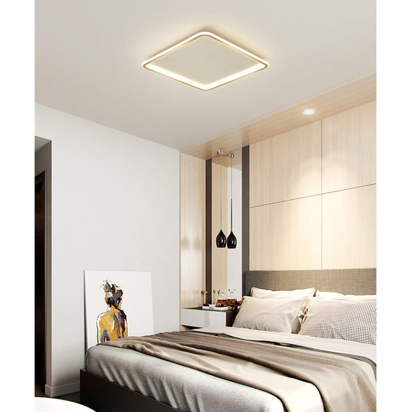 Plafon Cerchio ABR-PLK-40W-60CM-CCT Abruzzo LED 40W 3000-6000K biały złoty