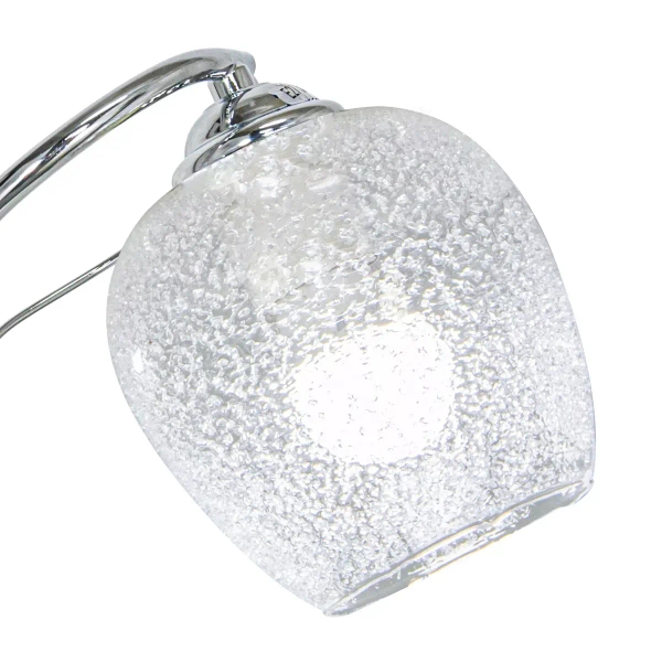 Retro lampa ścienna 8824/1 8C ball do sypialni chrom