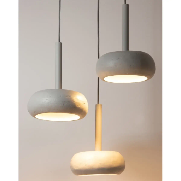 Potrójna wisząca lampa Otto 3 41399 dyski nad wyspę szara