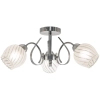 Klasyczna lampa sufitowa 7138/3 8C szklane klosze chrom