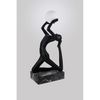 Lampa podłogowa ARTEMIS czarna biała AZ6783 1xE27 kulista do salonu